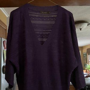 The Limited, 3/4 drop sleeve top, L, purple